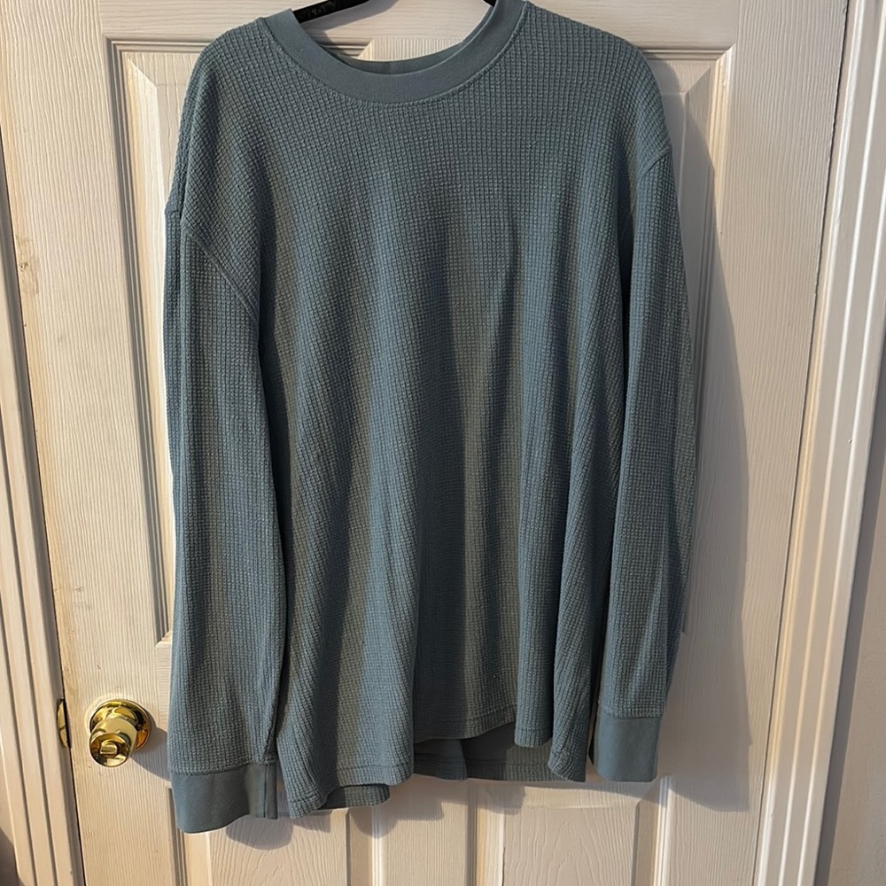 Goodfellow & Co. Blue Waffle Knit Top